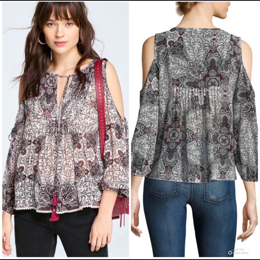 Rebecca Minkoff Cappy Cold Shoulder Top